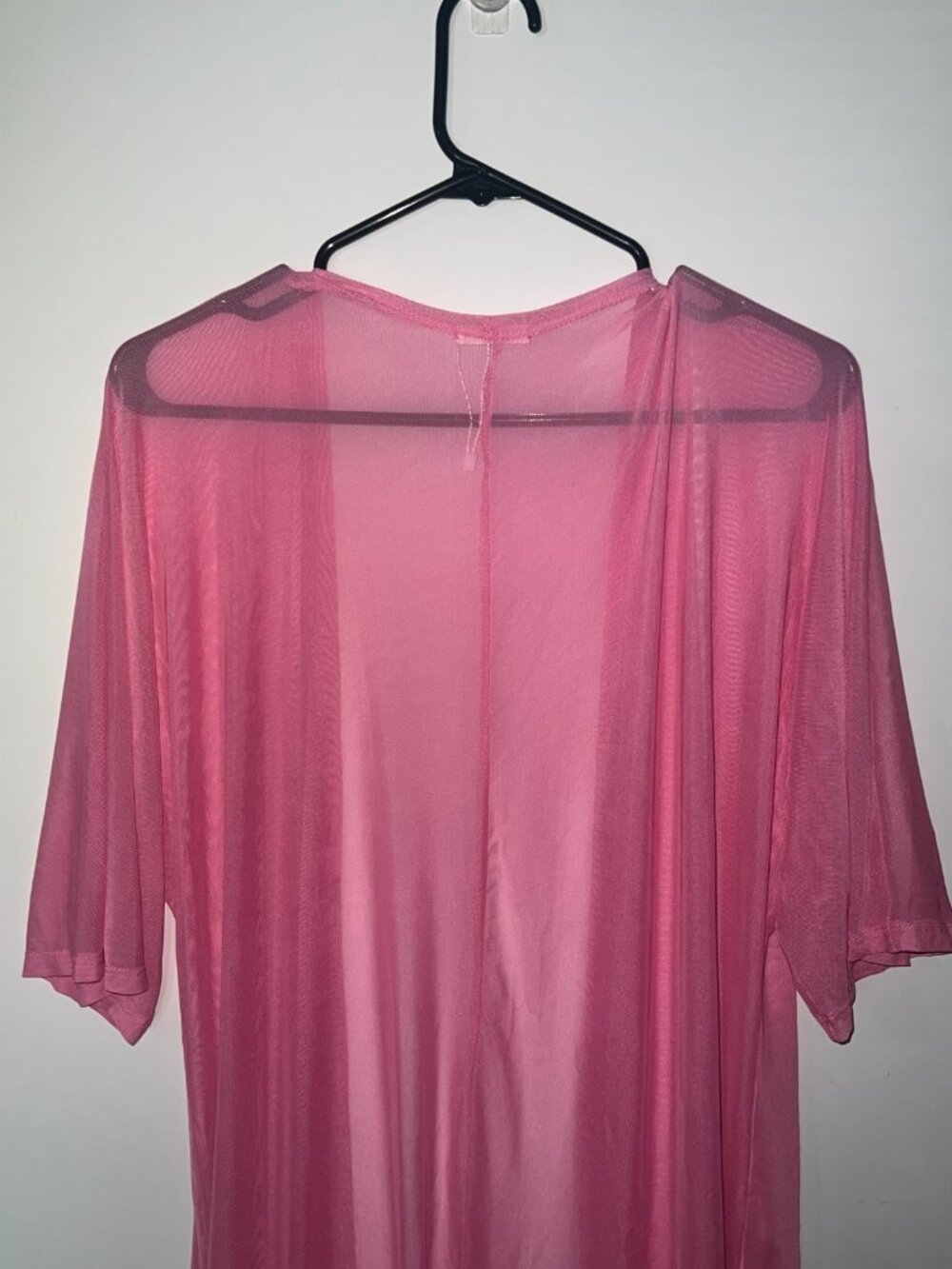 BelleLovin Womens Sexy Sheer Short Sleeve Cover Up swimwear pink size L NWOT - Picture 8 of 9